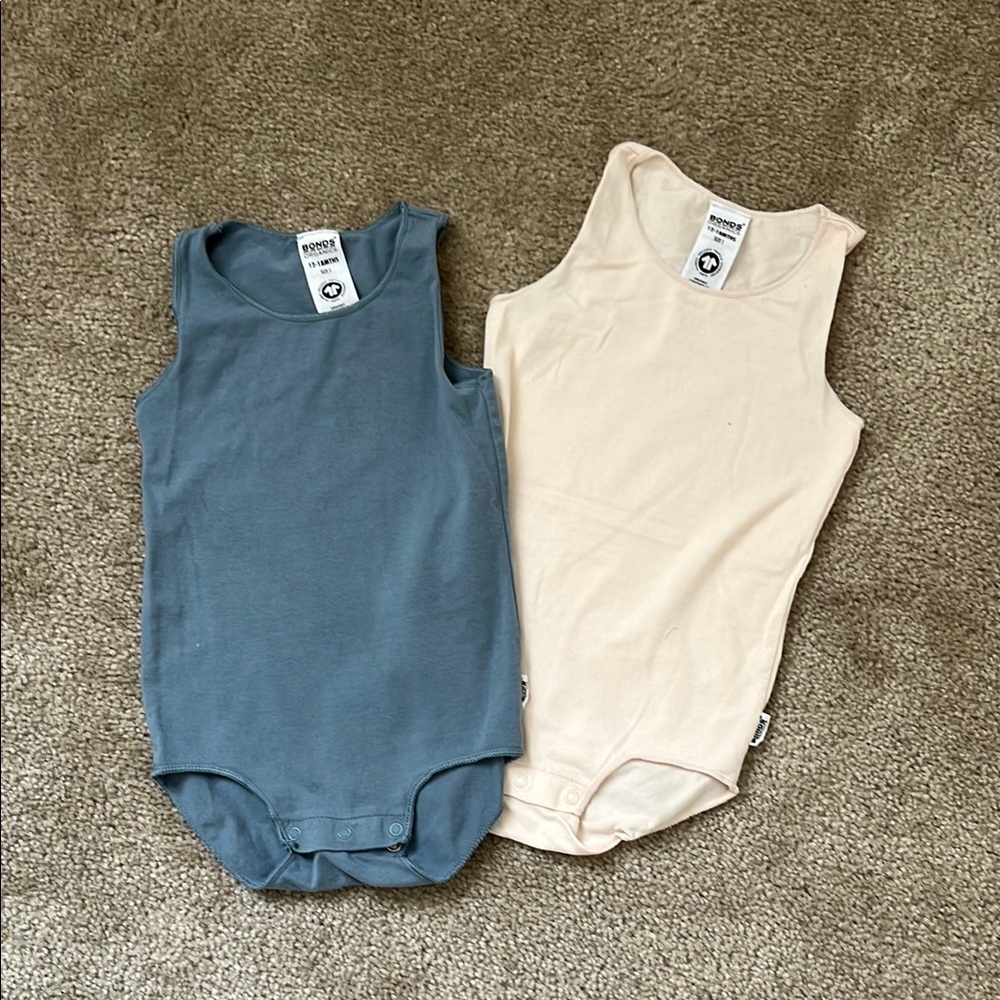 Bonds One Pieces - Blue and Beige
